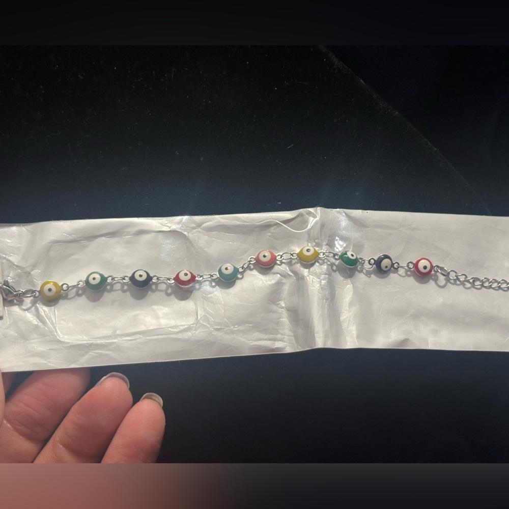 Colorful Evil Eye Bracelet stainless steel